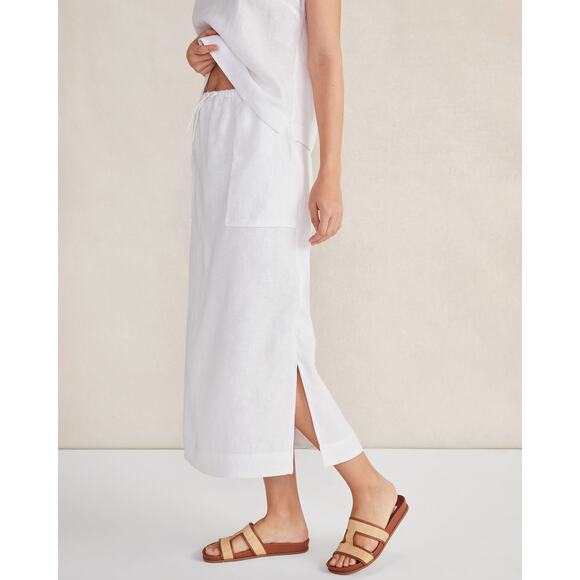 Haven Well Within Linen Cargo White Skirt Sz S - Picture 1 of 8